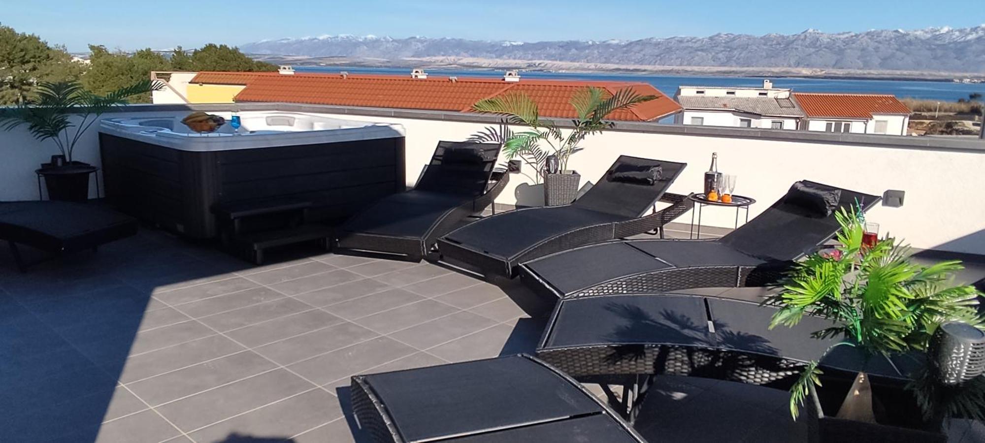 Luxurioeses Penthouse Welle Mit Whirlpool, Grill Und Meerblick ヴィル エクステリア 写真