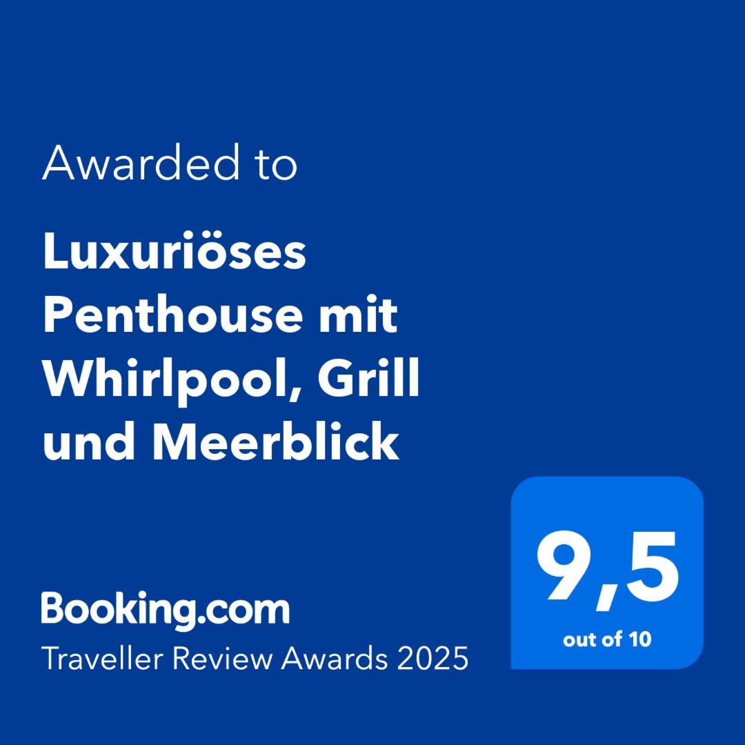 Luxurioeses Penthouse Welle Mit Whirlpool, Grill Und Meerblick ヴィル エクステリア 写真